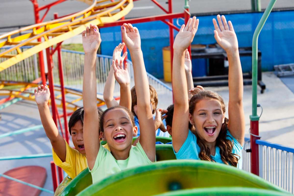 Kinder haben Spaß im Europa-Park in Rust