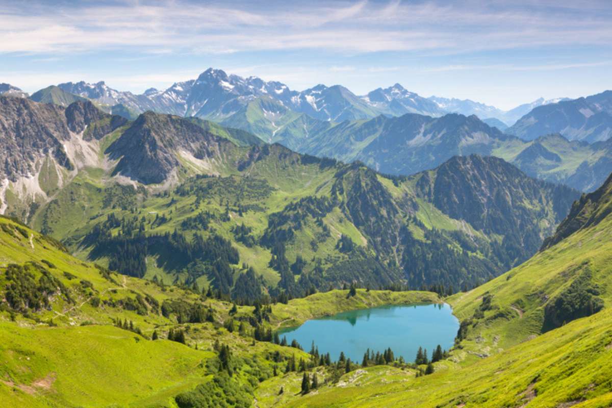 Alpinen See im Allgäu