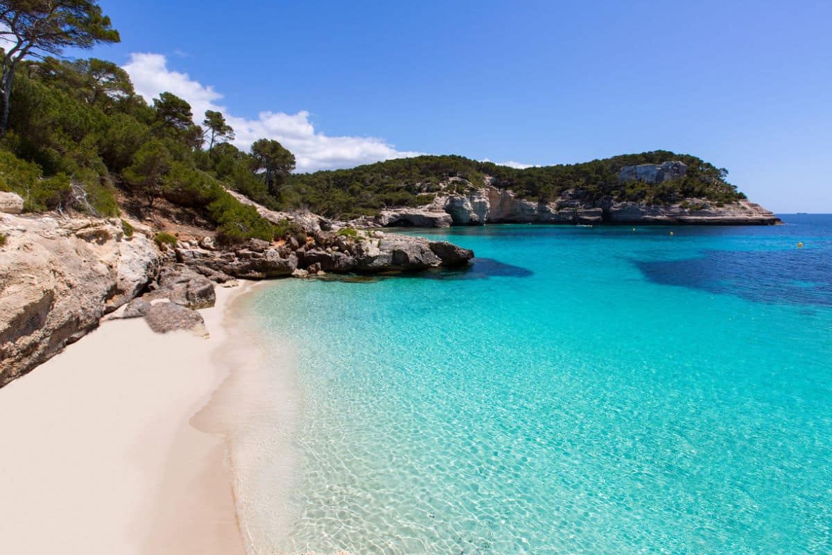 Cala Mitjaneta in Menorca