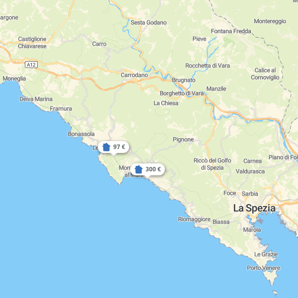 Landkarte La Spezia & Umland