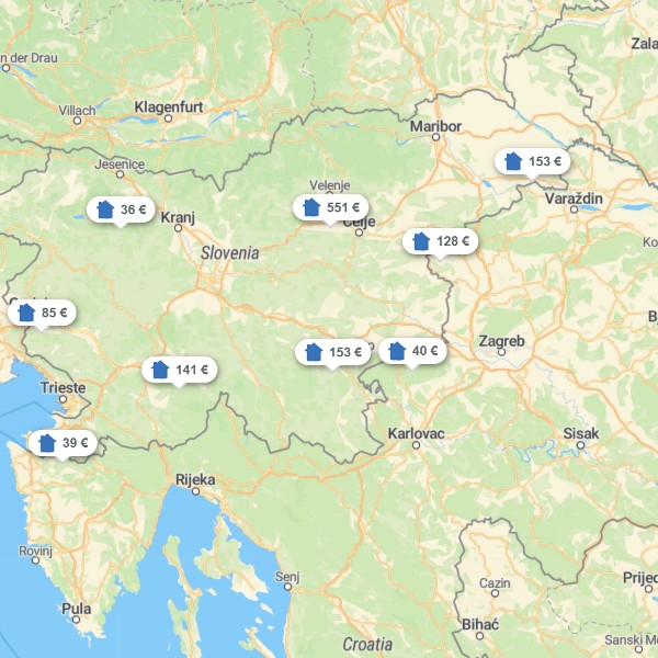 Landkarte Slowenien