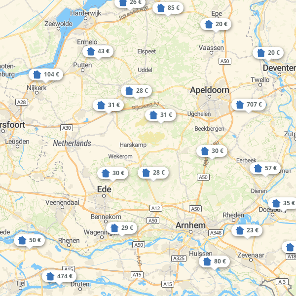 Landkarte Gelderland