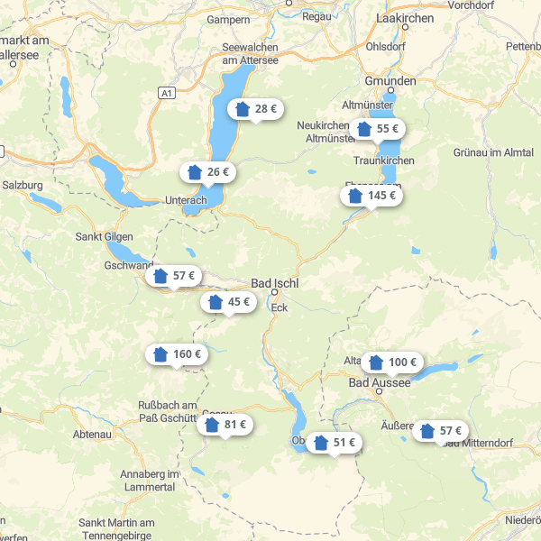 Landkarte Oberösterreich