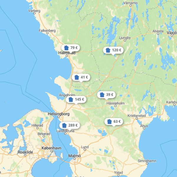 Landkarte Skåne